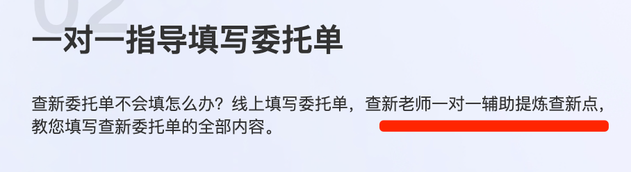 一对一的提供查新点的提炼指导