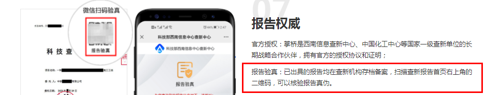 核验报告真伪